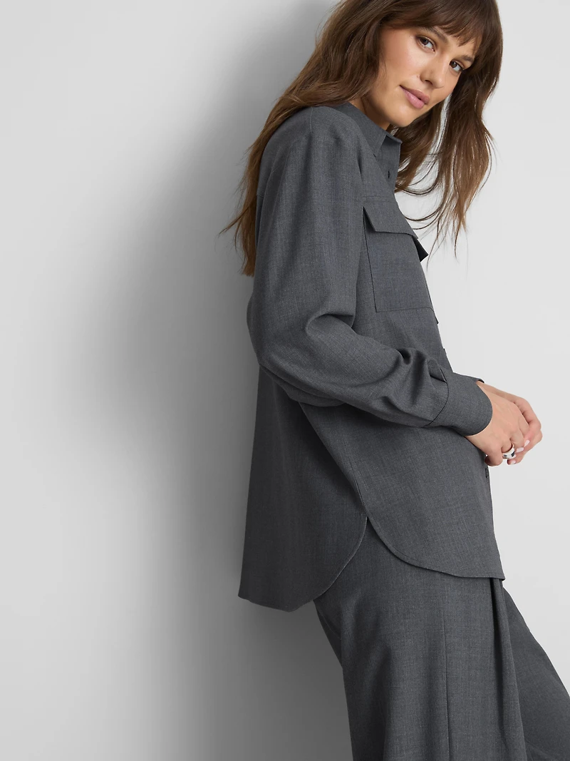 Paula Echevarría Relaxed Utility Shirt