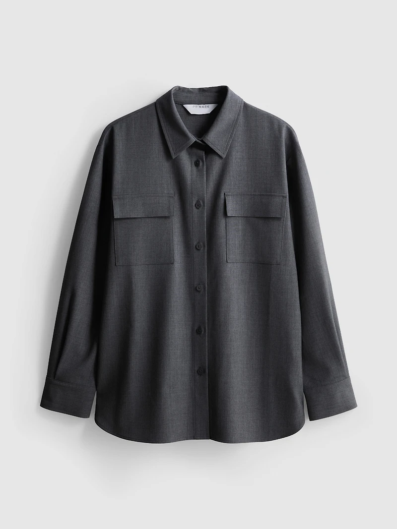 Paula Echevarría Relaxed Utility Shirt
