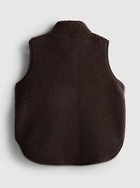 7-15yrs | Active Zip-Up Fleece Trim Vest