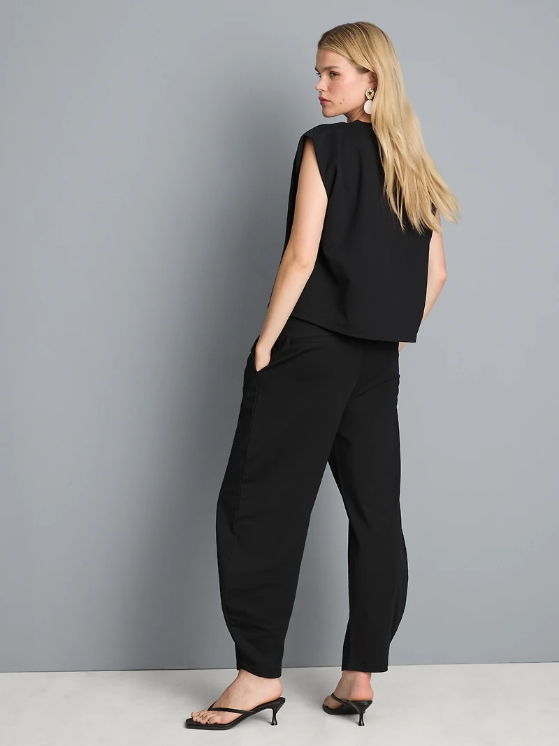 Cotton Rich Barrel Leg Joggers