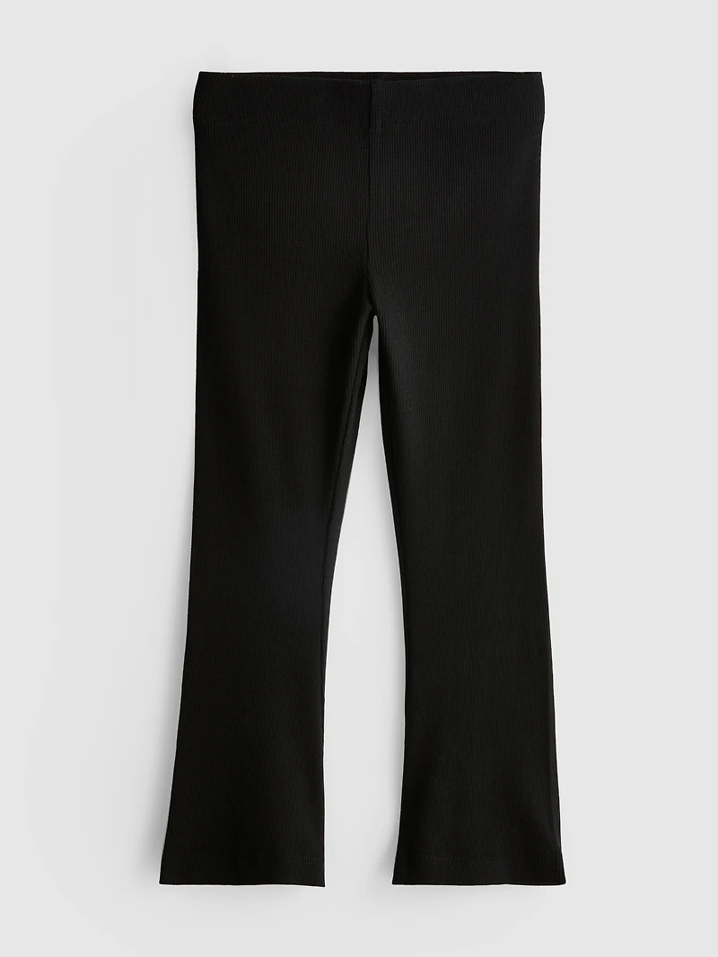 1-9yrs | Cotton Rich Ribbed Flare Leggings