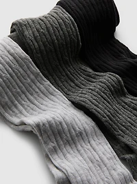3-Pack Cable Knit Tights
