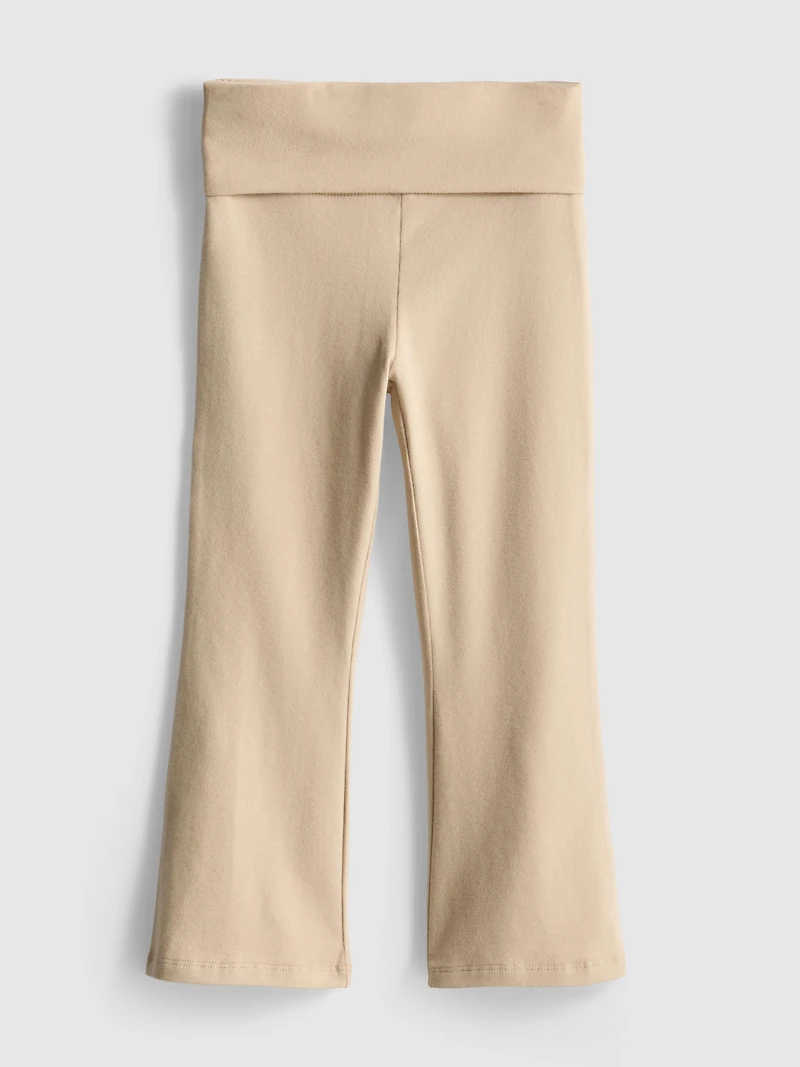1-9yrs | Cotton-Rich Foldover Waist Flared Leggings