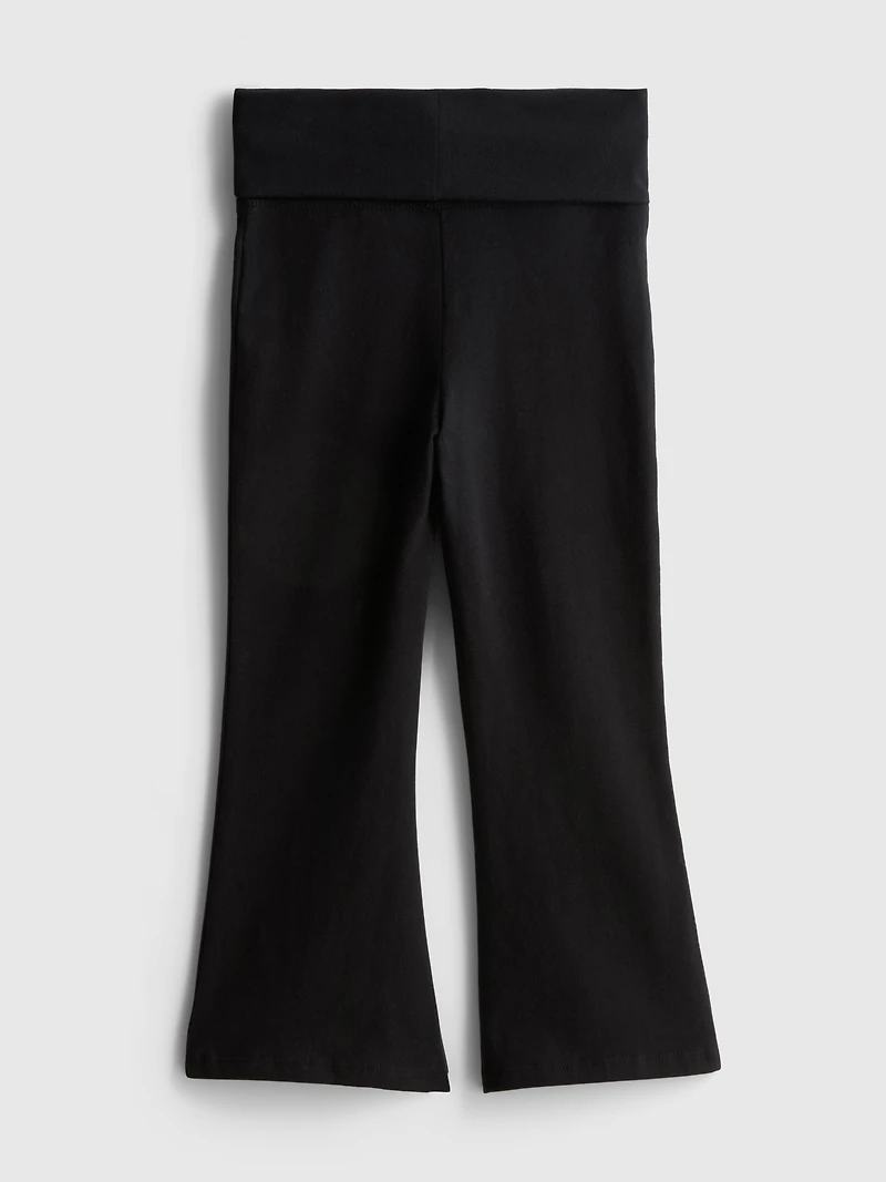 1-9yrs | Cotton Rich Foldover Waist Flared Leggings