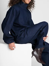 Paula Echevarría Funnel Neck Denim Jacket
