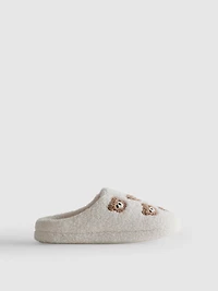 Teddy Fleece Mule Slippers