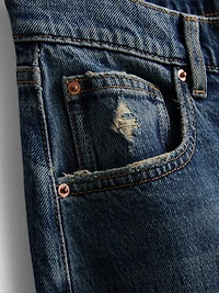 Cotton-Rich Denim Low-Rise Straight-Leg Jeans