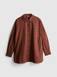 Cotton Relaxed Striped Shirt