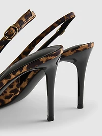 Satin Slingback Heels
