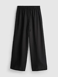 Wide Leg Crinkle Pants