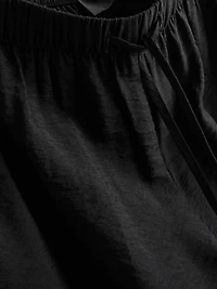 Wide Leg Crinkle Pants