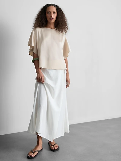 Short Sleeve Satin T-Shirt
