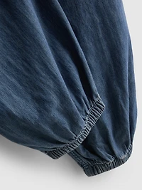 Cotton Denim Harem Pants