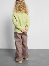 1-9yrs | Ruffle Hem Wide Leg Pants