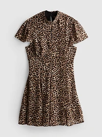 Chiffon Tie Back Mini Dress