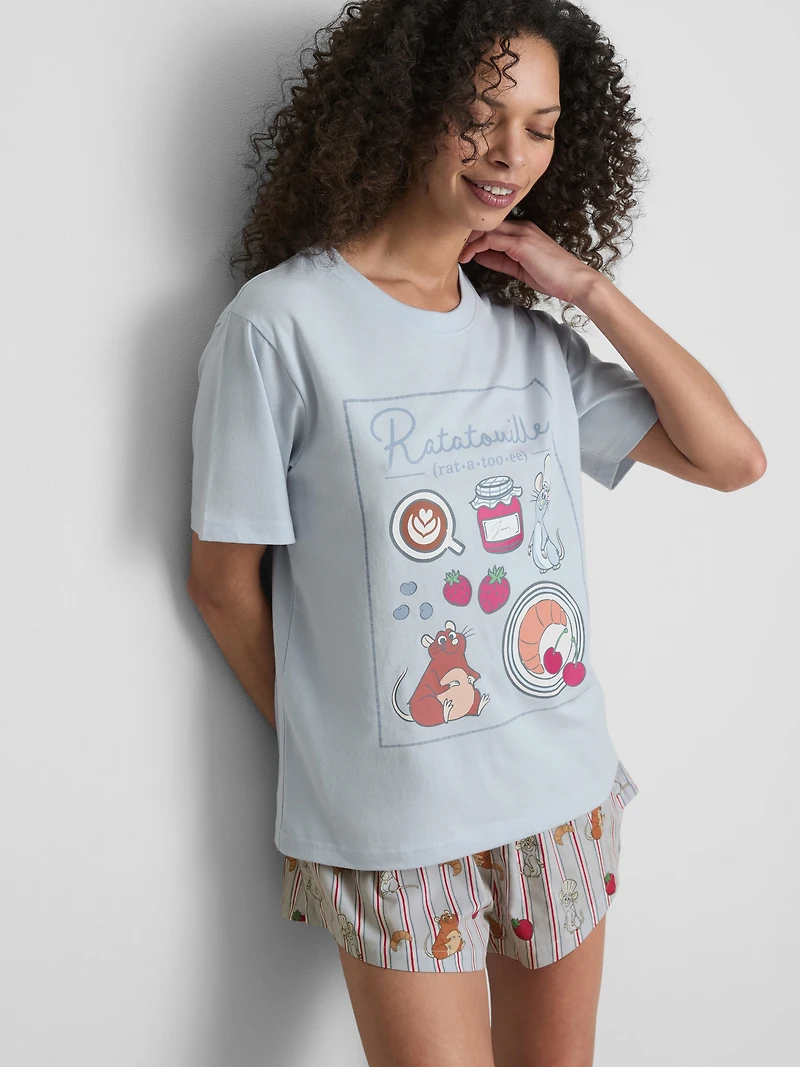 Disney's Ratatouille Cotton Graphic Shorty Pajamas