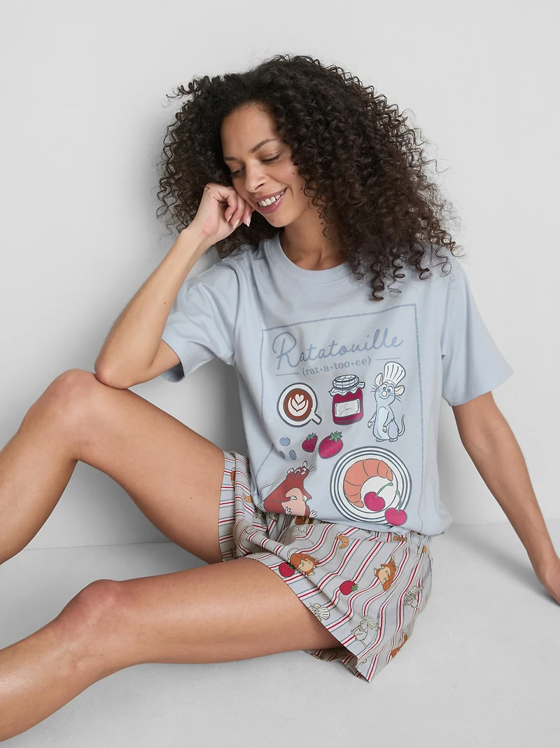 Disney's Ratatouille Cotton Graphic Shorty Pajamas