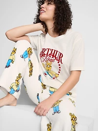 Arthur Fluffy Wide-Leg Pajama Bottoms