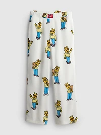 Arthur Fluffy Wide-Leg Pajama Bottoms