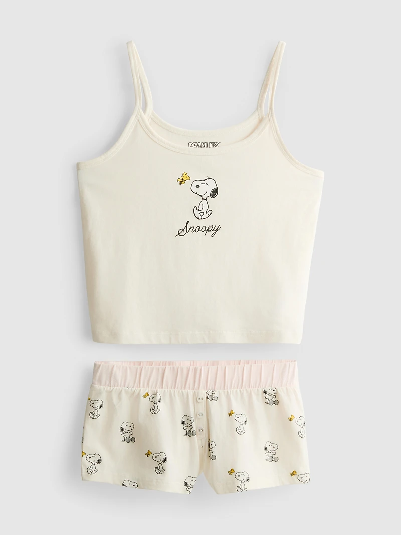 Snoopy Cotton Rich Shorty Pajamas