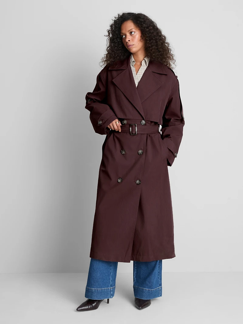 Paula Echevarría Belted Raincoat