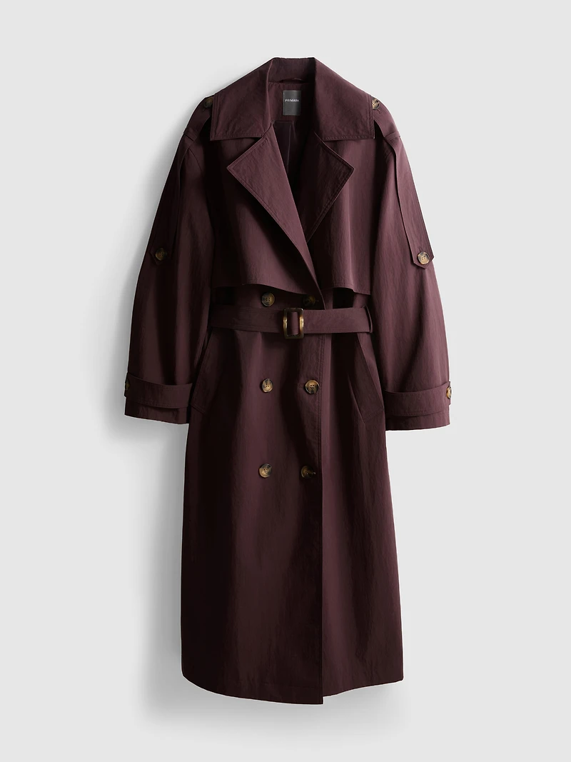 Paula Echevarría Belted Raincoat