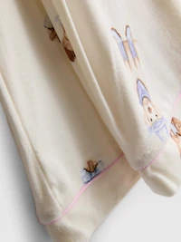 Printed Mink-Like Boyfriend Pajamas