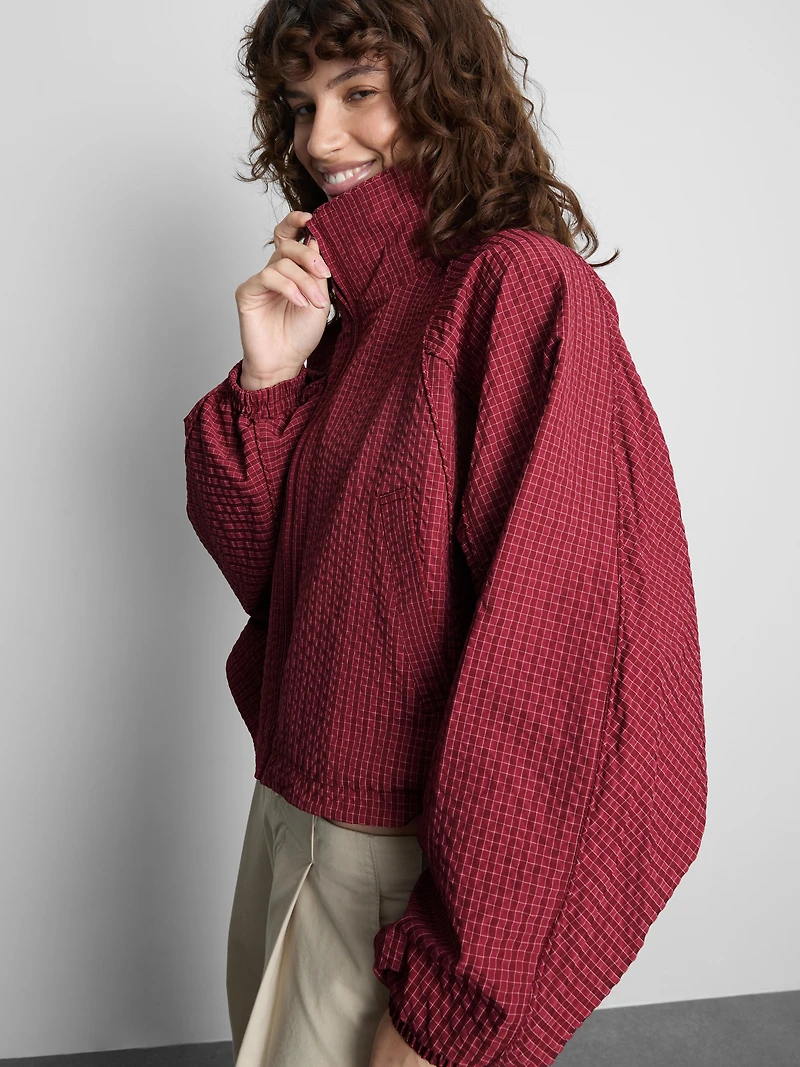 The Primark Scene | Cropped Check Windbreaker