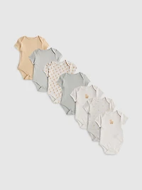 0-36mths | 7pk Pure Cotton Duck Graphic Bodysuits