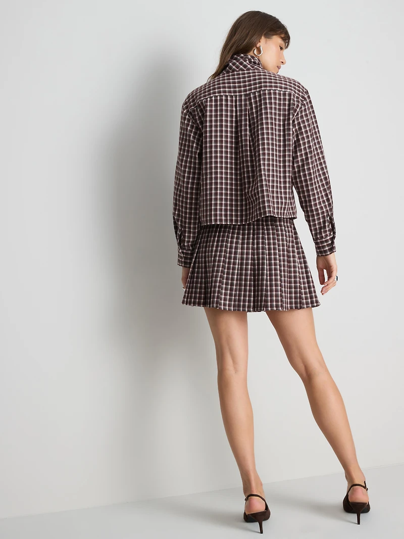 Paula Echevarría Check Ascot Shirt