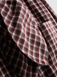 Paula Echevarría Check Ascot Shirt