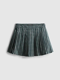 Paula Echevarría Pleated Check Mini Skirt