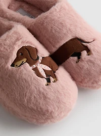 Slip On Dog Mule Slippers