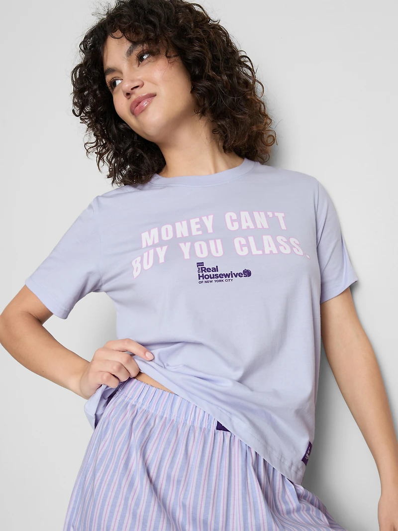 The Real Housewives Pure Cotton Graphic Shorty Pajamas