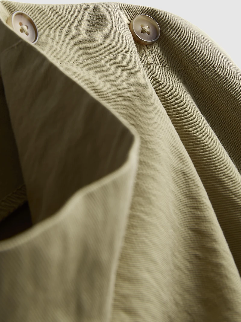 Cowl Neck Tie Side Blouse