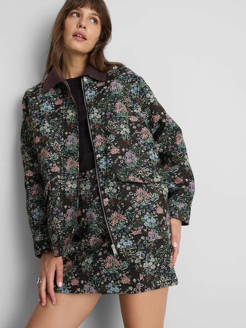 Paula Echevarría Jacquard Barn Jacket