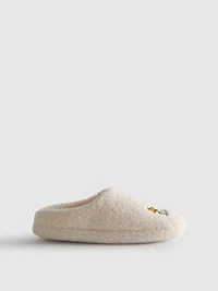 Snoopy Fleece Mule Slippers
