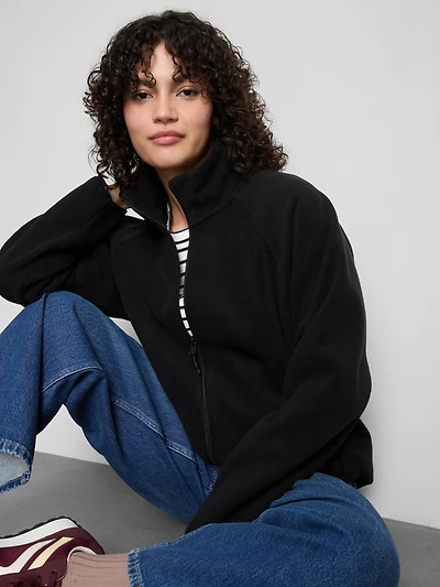 Zip-Up Funnel Neck Fleece