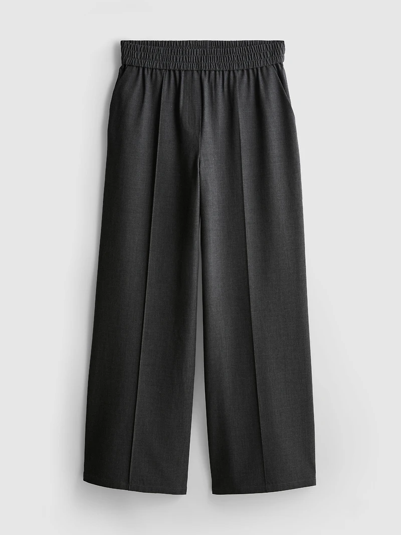 Smart Wide Leg Sweatpants