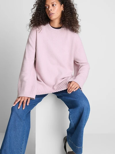 Paula Echevarría Relaxed Bell Sleeve Sweater