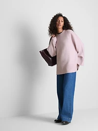 Paula Echevarría Relaxed Bell Sleeve Sweater