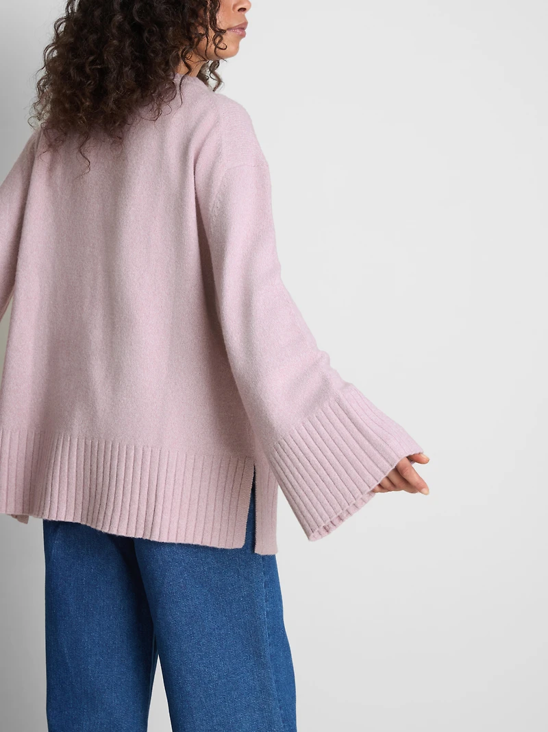 Paula Echevarría Relaxed Bell Sleeve Sweater