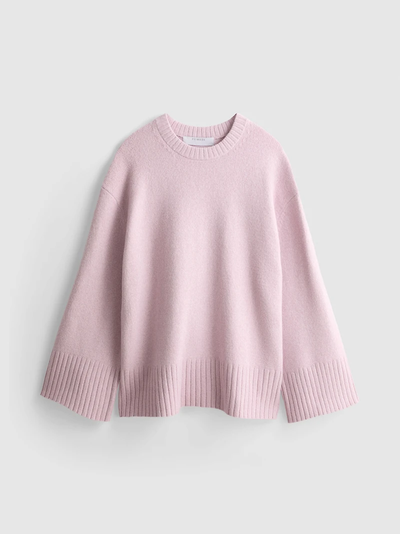 Paula Echevarría Relaxed Bell Sleeve Sweater