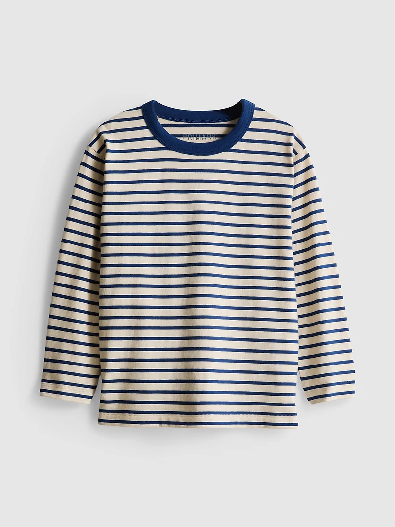 1-9yrs | Pure Cotton Stripe Long-Sleeve T-Shirt