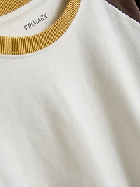 7-15yrs | Pure Cotton Raglan Long Sleeve T-Shirt