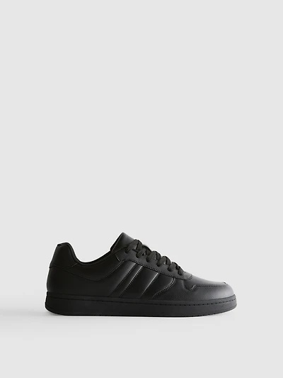 Panelled Lace-Up Sneakers