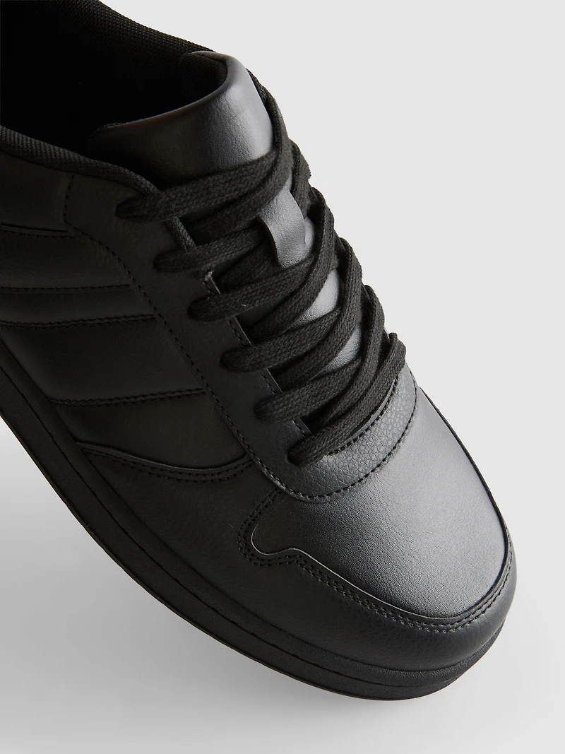 Panelled Lace-Up Sneakers
