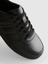 Panelled Lace-Up Sneakers