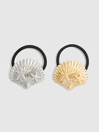 2pk Shell Hair Ties