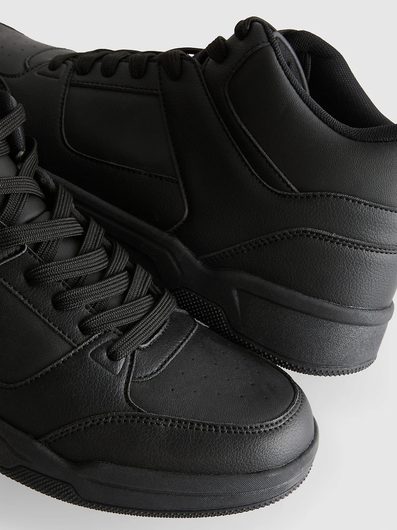 High-Top Lace-Up Sneakers